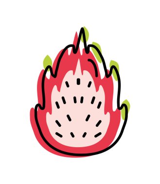 ejderha meyvesi taze simgesi izole