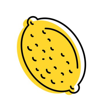 limon taze meyve simgesi izole