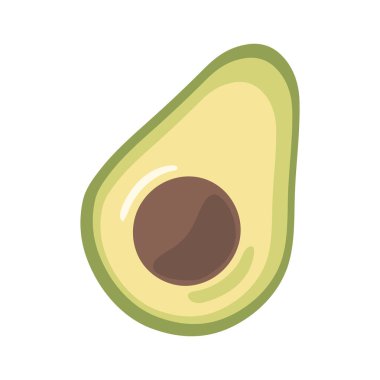 avokado taze ikon izole vektörü