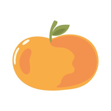 beyaz arkaplan simgesinde şeftali meyvesi izole