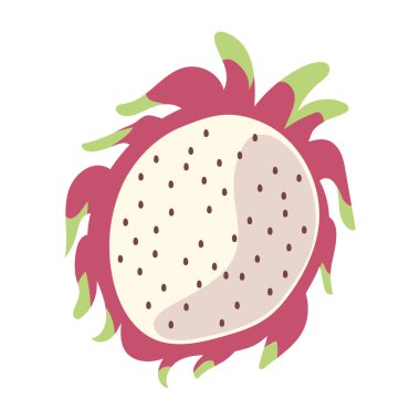 ejderha meyve ikonu vektörü izole edildi