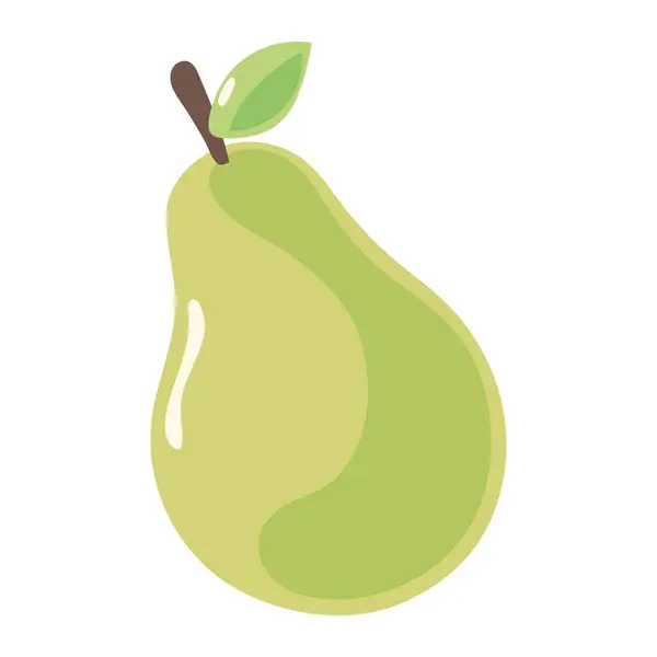 Pear Fresh Fruit Icon Isolated — Stock Vector