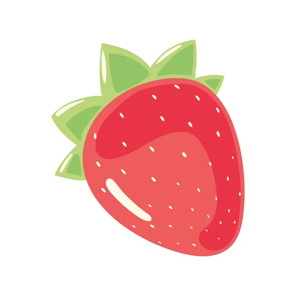 Απομονωμένο Εικονίδιο Νωπών Φρούτων Φράουλας — Διανυσματικό Αρχείο