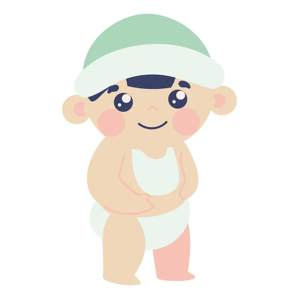 Baby Diaper Icon Vector Isolated — Stock Vector
