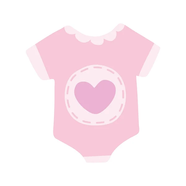 Baby Bodysuit Ikon Vektor Isolerad — Stock vektor