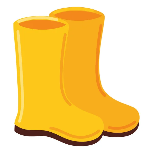 Rain Boots Icon Vector Isolated — Stock Vector