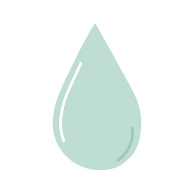 Eko su damlası ikon vektörü izole edildi