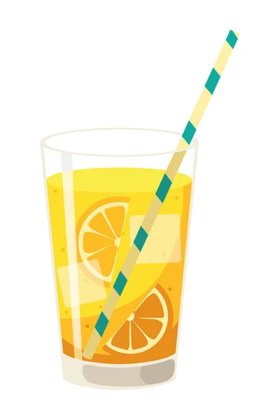Obst Trinken Orange Symbol Vektor Isoliert — Stockvektor