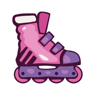 Pembe paten pop sanat simgesi izole edildi