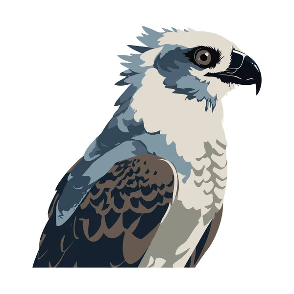 Águila Ala Animal Icono Ilustración Aislada — Vector de stock