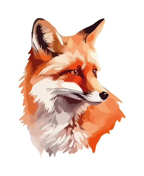 Fox Animal Wildlife Icon Isolated — Stock Vector