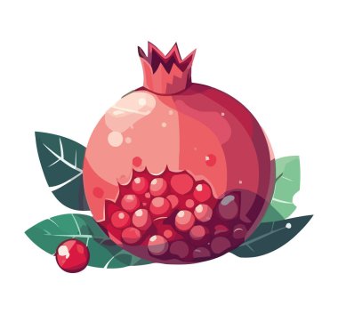 Sulu nar, olgun böğürtlen, taze doğa izole.