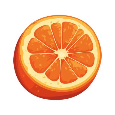 Taze narenciye dilimleri, sağlıklı yaz ferahlatıcı tasarımı izole edilmiş.