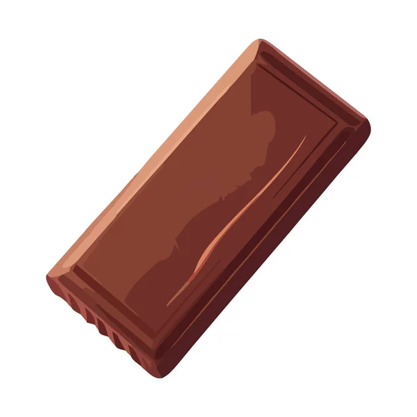Emballage Gourmand Chocolat Sur Icône Table Bois Antique — Image vectorielle