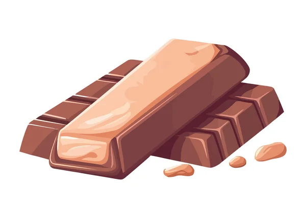 Masada Çikolata Çubuğu Simgesi Izole Tasarım Simgesi — Stok Vektör