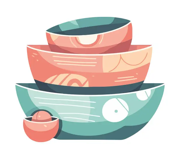 航海器皿图标中的美食海鲜餐 — 图库矢量图片