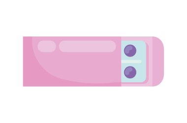 Doğum kontrol hapları eczane ikonu izole