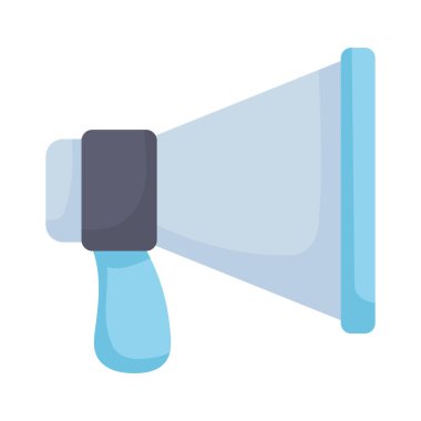 megafon ekipman simgesi izole edilmiş vektör