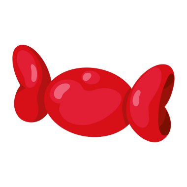 Beyaz arkaplan simgesi tasarımındaki şekerler izole edildi