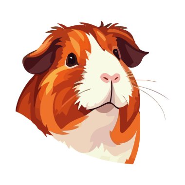 Şirin köpek yavrusu oturuyor, neşeli ve gülümseyen bir ikon.