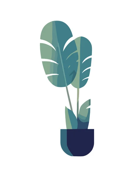 Zelená Rostlina Růst Symbolizuje Krásu Přírodě Ikona Izolované — Stockový vektor