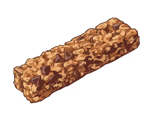 Pain Frais Cuit Four Des Biscuits Repas Gastronomique Illustration — Image vectorielle