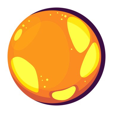 uzay güneş gökyüzü simgesi izole edilmiş