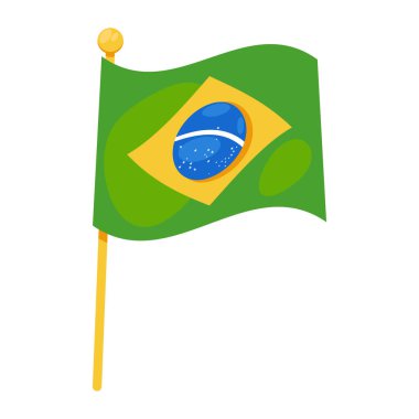 Brezilya bayrağının ulusal simgesi izole edildi