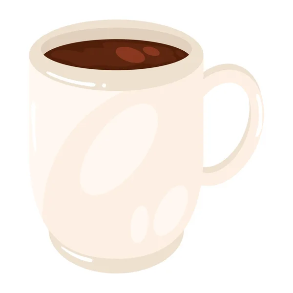 Теплая Чашка Шоколада Изолированный Значок — стоковый вектор