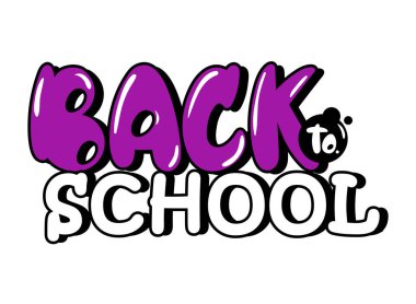 Okula geri dönen harf simgesi izole