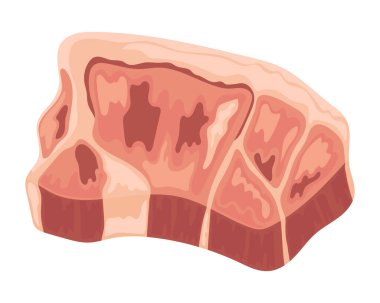 Et ürünleri biftek ikonu izole