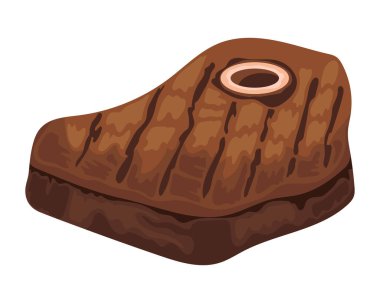 et ürünü sığır filetosu simgesi izole edildi