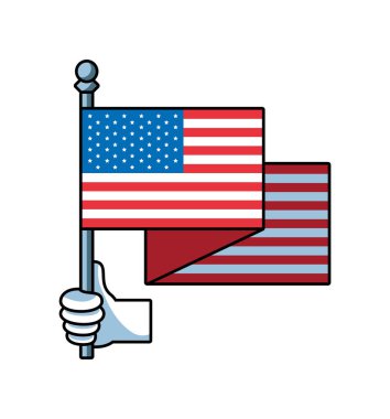 ABD İşçi Bayramı ulusal simgesi izole