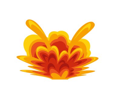 patlama etkisi simgesi izole edildi