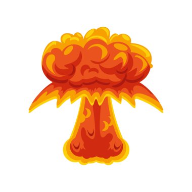 patlama etkisi simgesi izole edildi