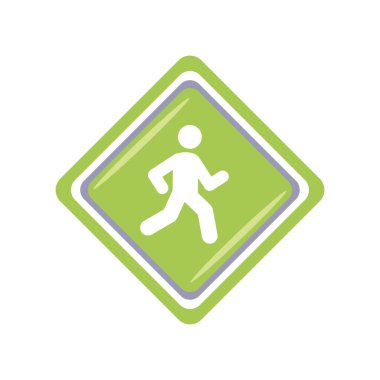 araba ücretsiz işaret simgesi izole