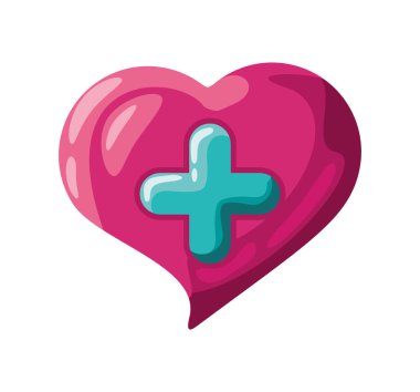 Video oyunu ögesi kalp izole simgesi