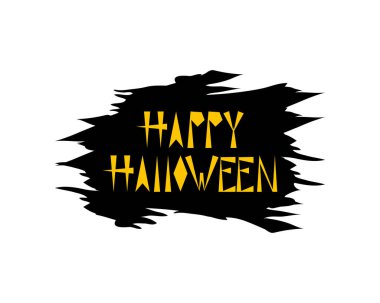 Cadılar Bayramı harfleri çizimi izole edildi