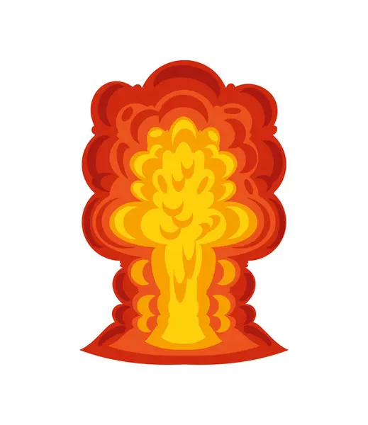 Απομονωμένο Εικονίδιο Κινδύνου Από Έκρηξη — Διανυσματικό Αρχείο