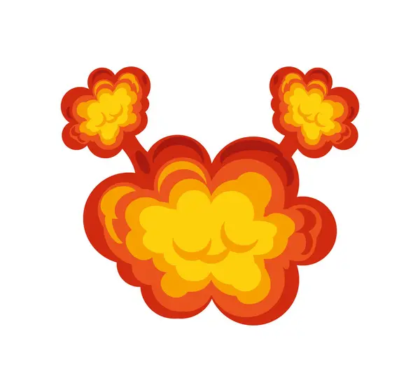 Icono Efecto Explosión Ilustración Aislada — Vector de stock