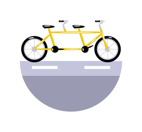 Bil Gratis Dag Cykel Transport Ikon Isolerad — Stock vektor