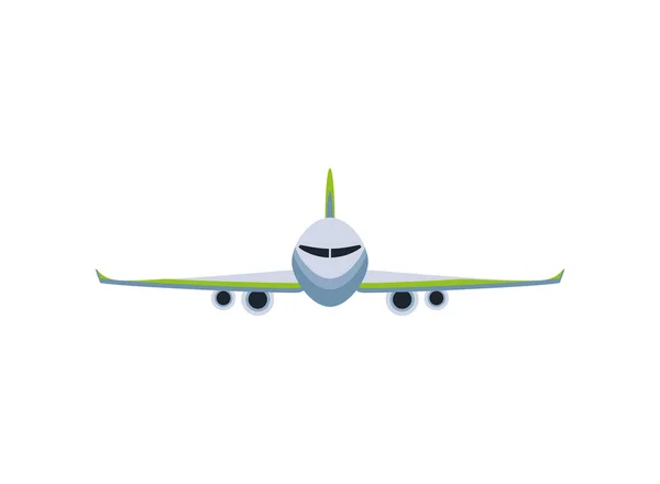 Letadlo Létání Ikona Cesty Izolované — Stockový vektor