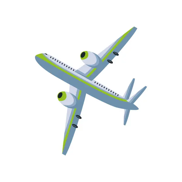 Kereskedelmi Ikon Elkülönítve Repülő Repülőgép — Stock Vector