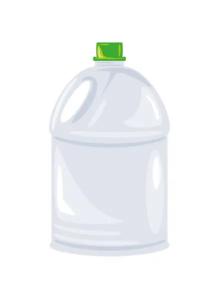 Botella Galón Plástico Ilustración Aislado — Archivo Imágenes Vectoriales