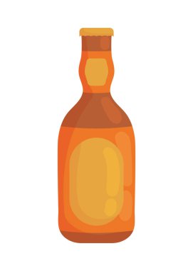 bira şişesi simgesi izole edilmiş