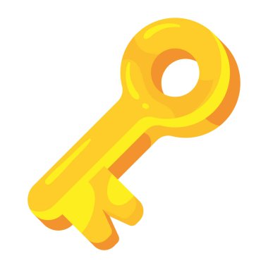 anahtar video oyunu karikatürü izole edilmiş simge