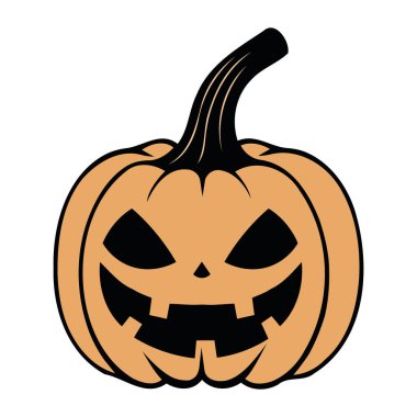 Cadılar bayramı kabağı korku çizelgesi izole