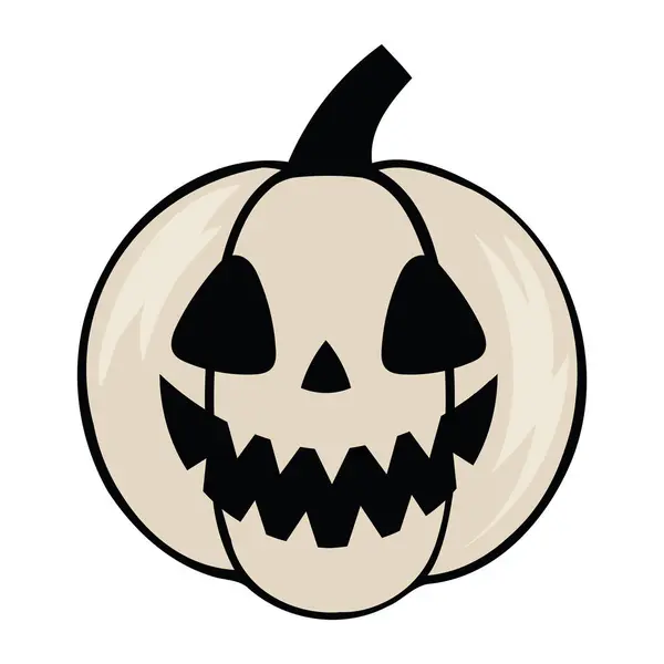 Halloween Citrouille Personnage Illustration Isolé — Image vectorielle