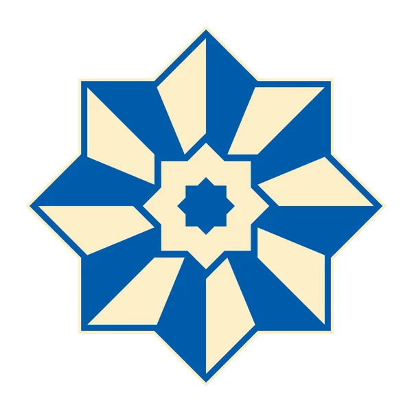 Απομονωμένο Εικονίδιο Του Islamic Star — Διανυσματικό Αρχείο