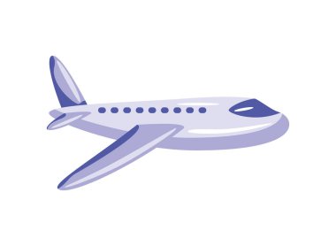 uçan uçak simgesi izole edildi